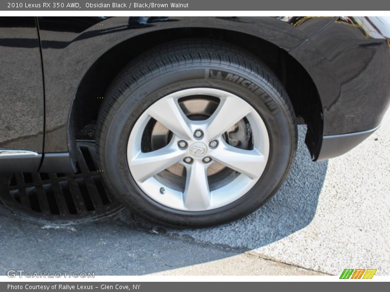 Obsidian Black / Black/Brown Walnut 2010 Lexus RX 350 AWD