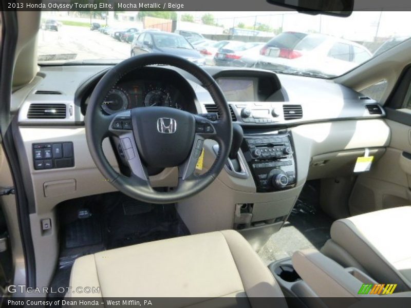 Mocha Metallic / Beige 2013 Honda Odyssey Touring Elite