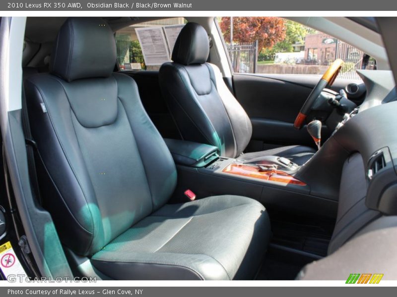 Obsidian Black / Black/Brown Walnut 2010 Lexus RX 350 AWD
