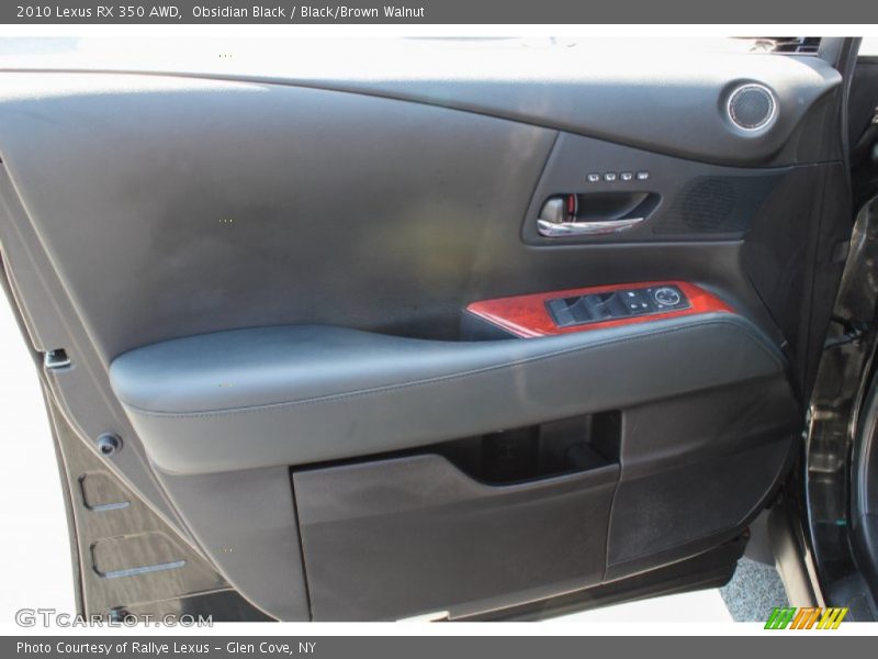 Obsidian Black / Black/Brown Walnut 2010 Lexus RX 350 AWD