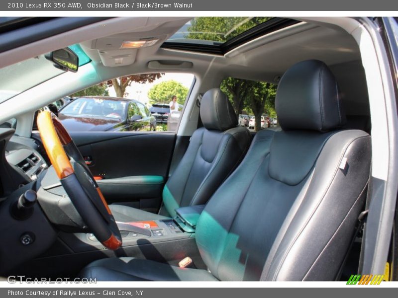 Obsidian Black / Black/Brown Walnut 2010 Lexus RX 350 AWD