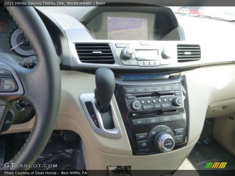 Mocha Metallic / Beige 2013 Honda Odyssey Touring Elite