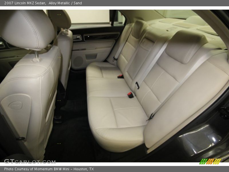 Rear Seat of 2007 MKZ Sedan