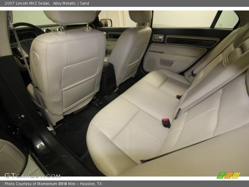 Rear Seat of 2007 MKZ Sedan