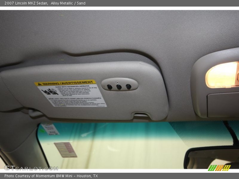 Alloy Metallic / Sand 2007 Lincoln MKZ Sedan