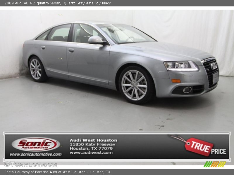 Quartz Grey Metallic / Black 2009 Audi A6 4.2 quattro Sedan