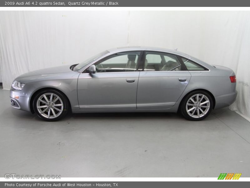 Quartz Grey Metallic / Black 2009 Audi A6 4.2 quattro Sedan