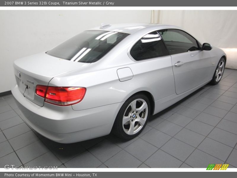 Titanium Silver Metallic / Grey 2007 BMW 3 Series 328i Coupe