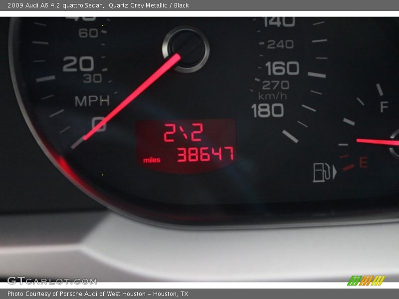 Quartz Grey Metallic / Black 2009 Audi A6 4.2 quattro Sedan