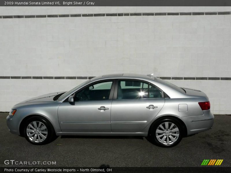 Bright Silver / Gray 2009 Hyundai Sonata Limited V6