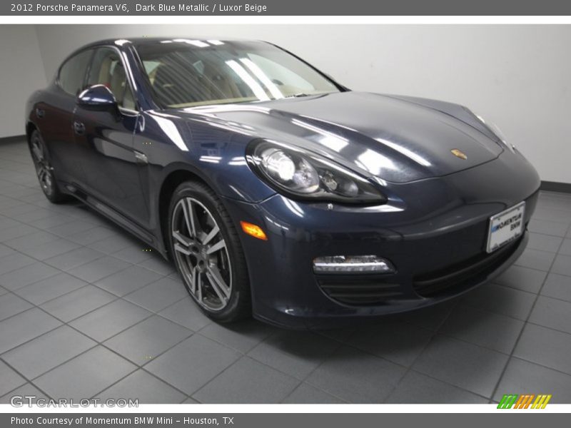 Dark Blue Metallic / Luxor Beige 2012 Porsche Panamera V6