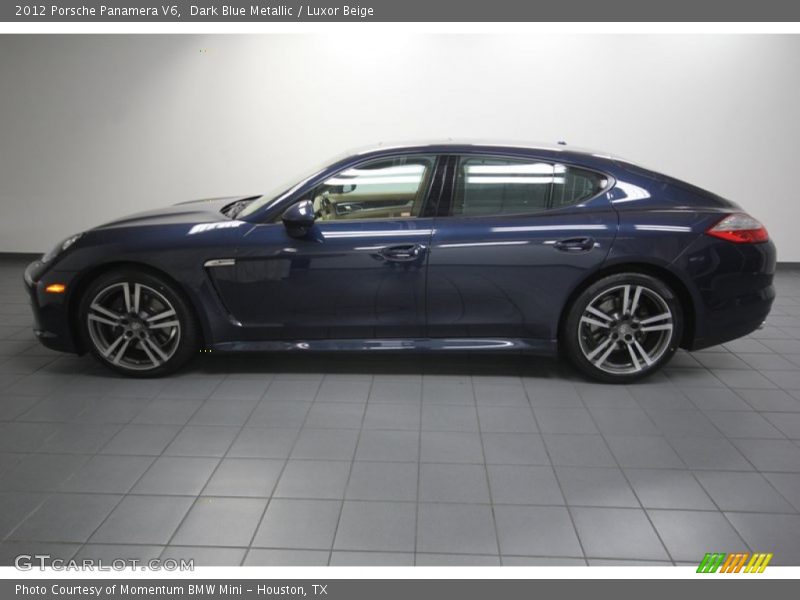 Dark Blue Metallic / Luxor Beige 2012 Porsche Panamera V6