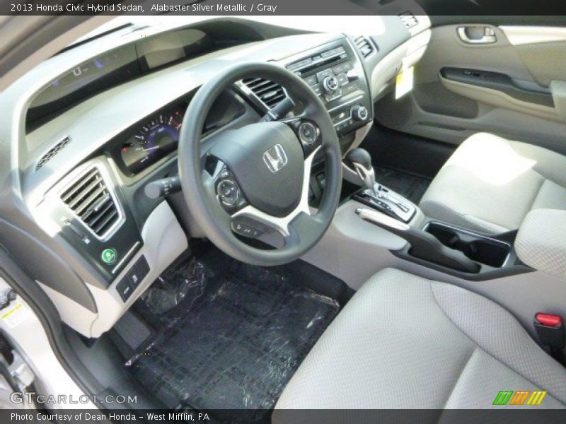 Gray Interior - 2013 Civic Hybrid Sedan 