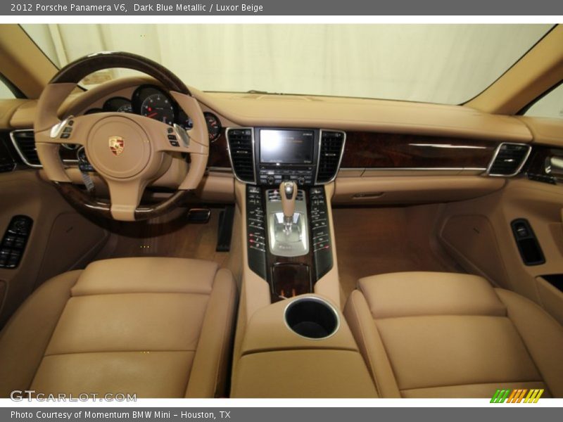 Dark Blue Metallic / Luxor Beige 2012 Porsche Panamera V6