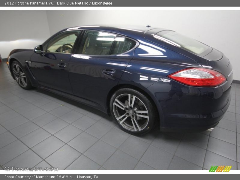 Dark Blue Metallic / Luxor Beige 2012 Porsche Panamera V6