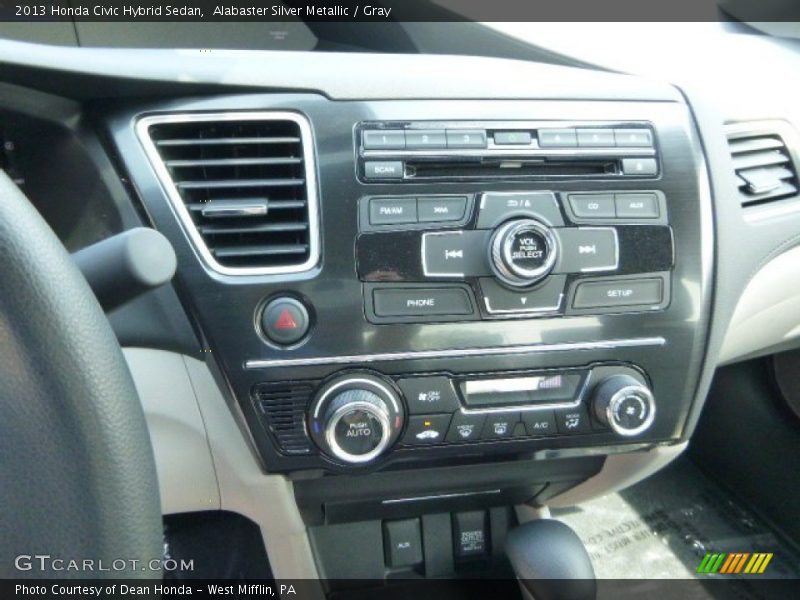 Controls of 2013 Civic Hybrid Sedan