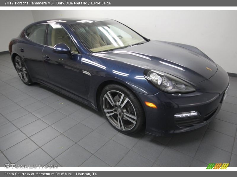 Dark Blue Metallic / Luxor Beige 2012 Porsche Panamera V6