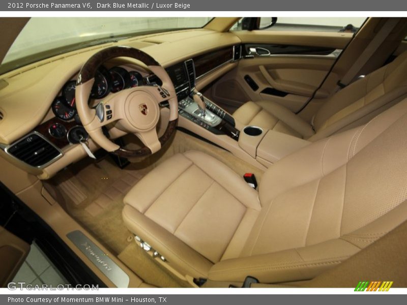 Dark Blue Metallic / Luxor Beige 2012 Porsche Panamera V6