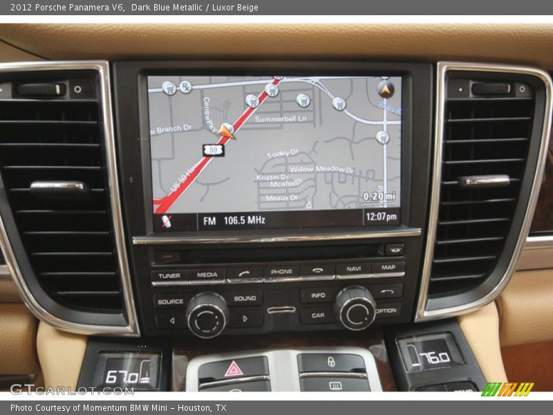 Dark Blue Metallic / Luxor Beige 2012 Porsche Panamera V6