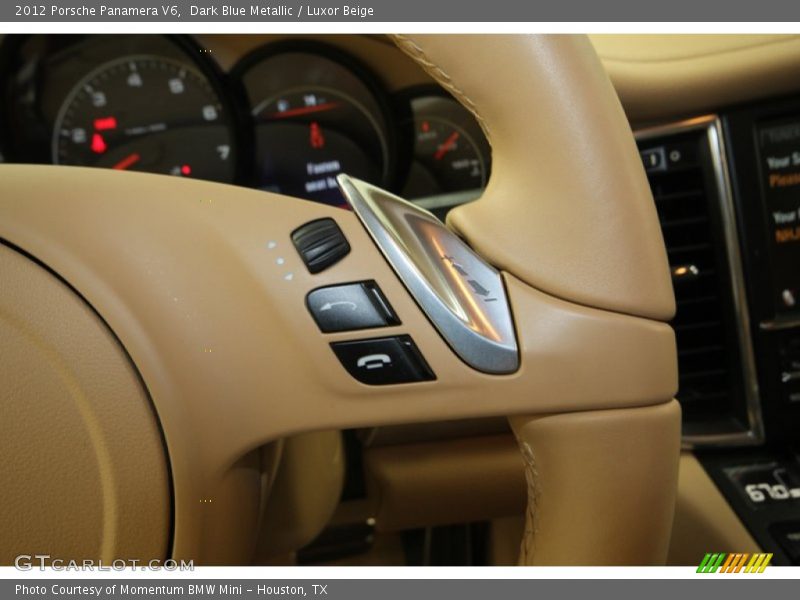 Dark Blue Metallic / Luxor Beige 2012 Porsche Panamera V6