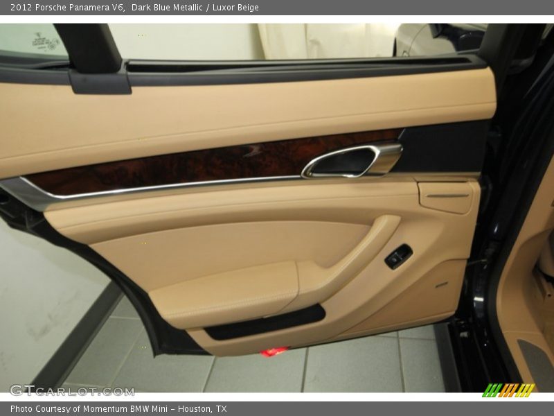Dark Blue Metallic / Luxor Beige 2012 Porsche Panamera V6