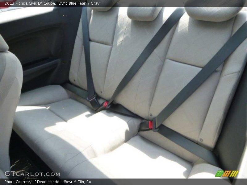 Dyno Blue Pearl / Gray 2013 Honda Civic LX Coupe