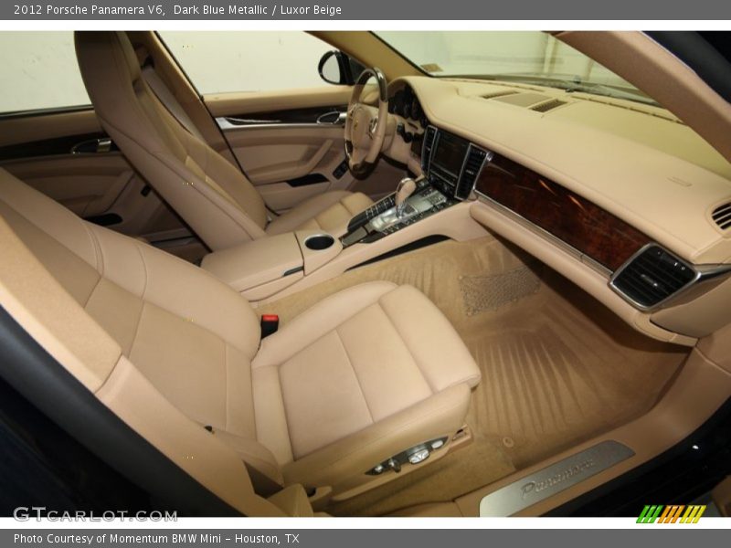 Dark Blue Metallic / Luxor Beige 2012 Porsche Panamera V6