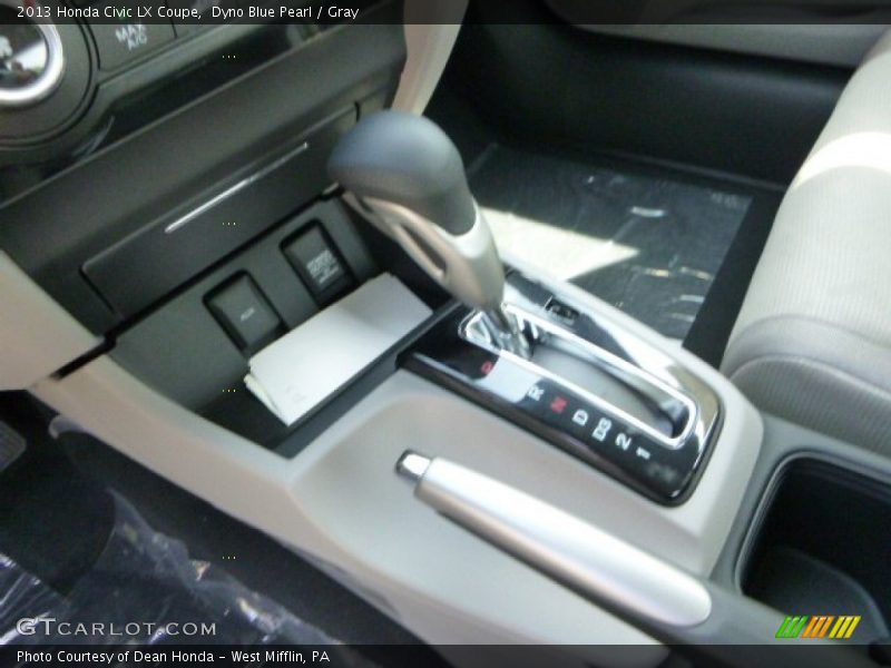 Dyno Blue Pearl / Gray 2013 Honda Civic LX Coupe