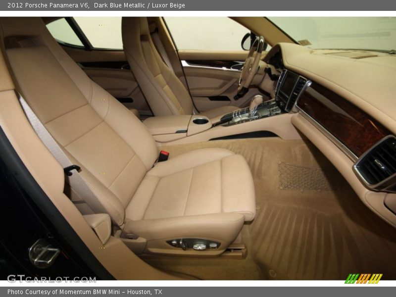 Dark Blue Metallic / Luxor Beige 2012 Porsche Panamera V6