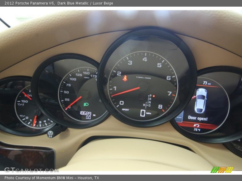 Dark Blue Metallic / Luxor Beige 2012 Porsche Panamera V6