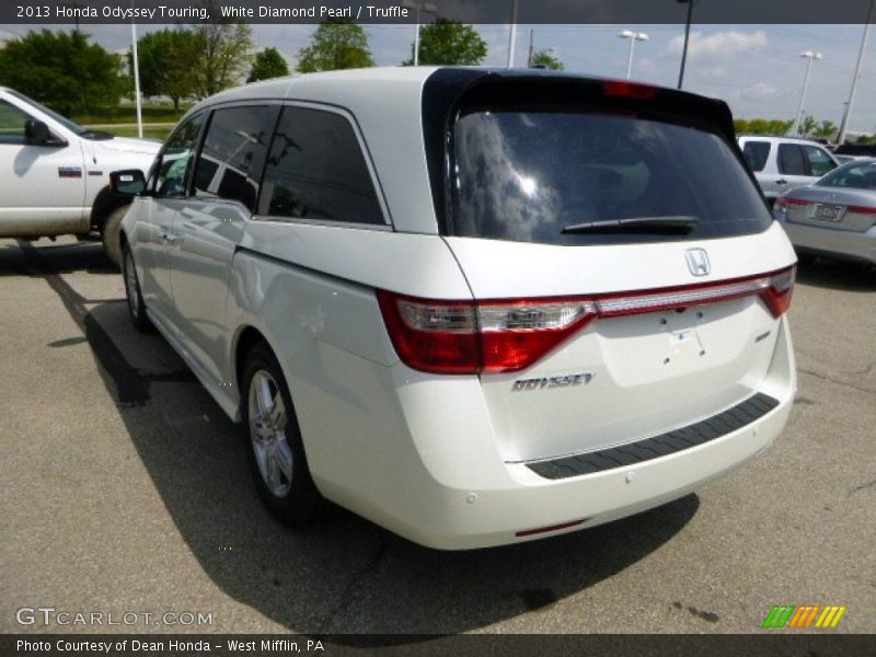 White Diamond Pearl / Truffle 2013 Honda Odyssey Touring