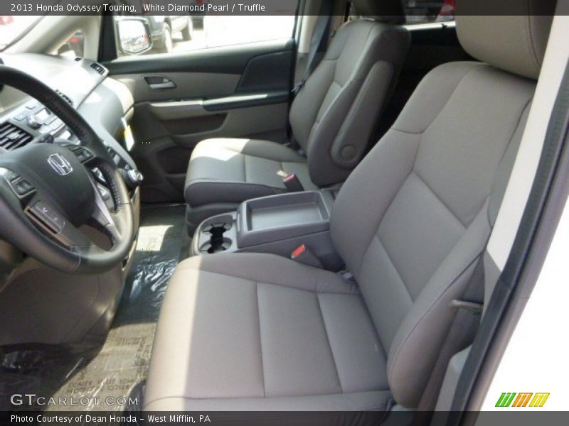 White Diamond Pearl / Truffle 2013 Honda Odyssey Touring