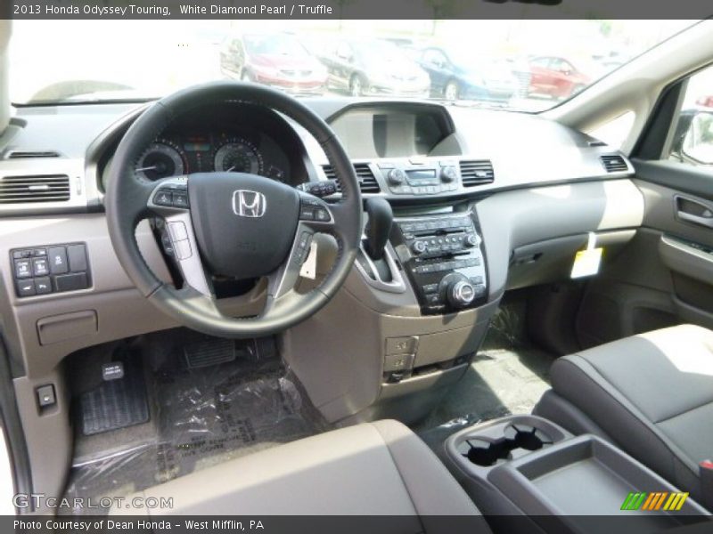 White Diamond Pearl / Truffle 2013 Honda Odyssey Touring