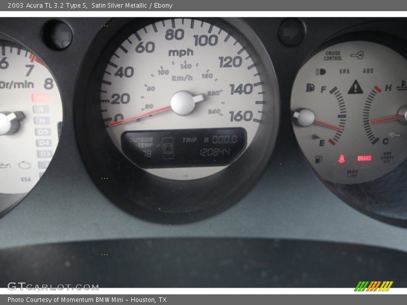 Satin Silver Metallic / Ebony 2003 Acura TL 3.2 Type S