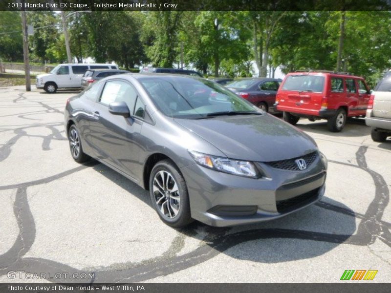 Polished Metal Metallic / Gray 2013 Honda Civic EX Coupe