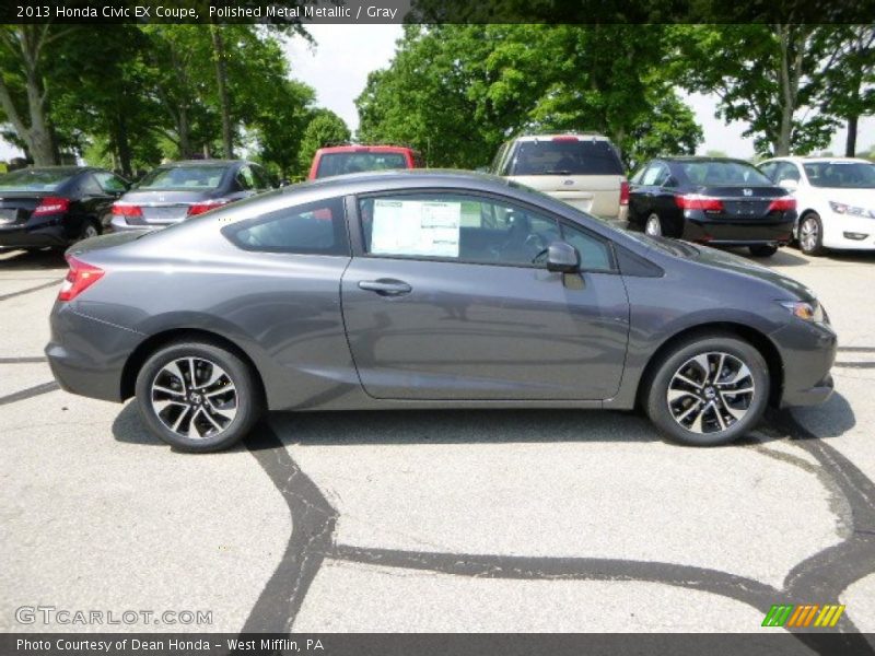 Polished Metal Metallic / Gray 2013 Honda Civic EX Coupe
