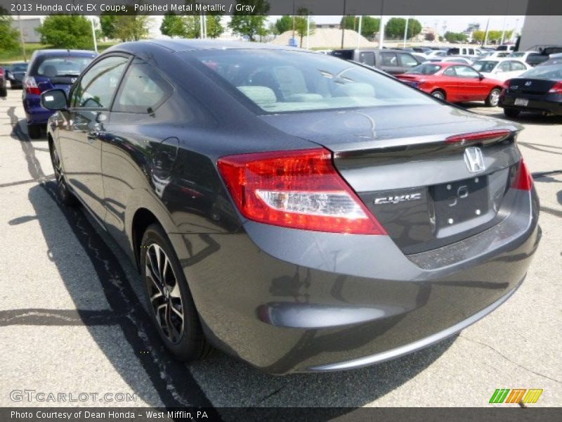 Polished Metal Metallic / Gray 2013 Honda Civic EX Coupe