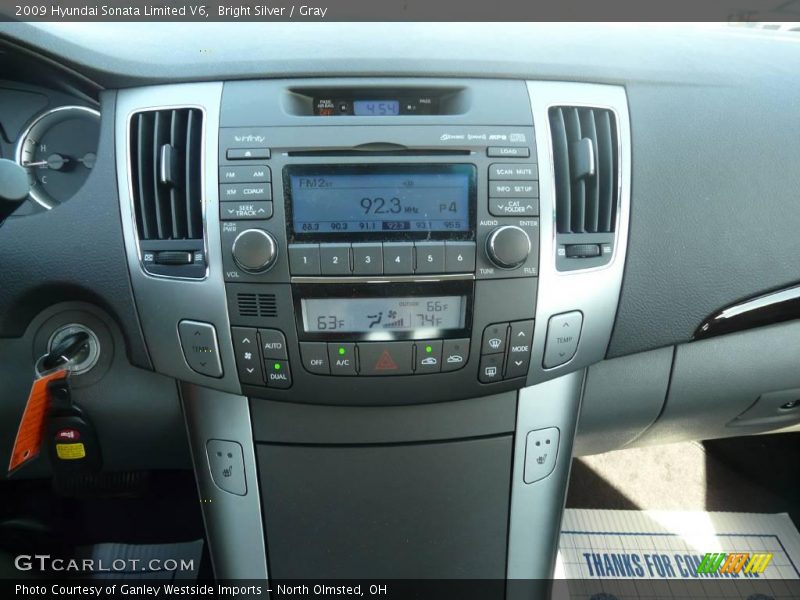 Bright Silver / Gray 2009 Hyundai Sonata Limited V6