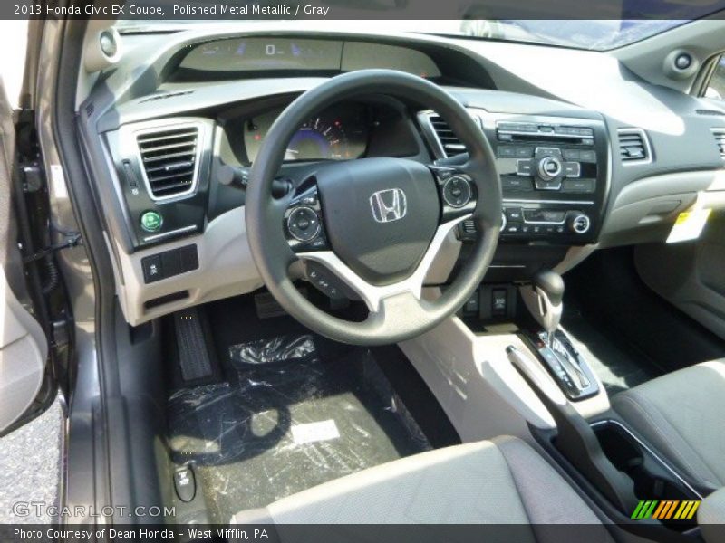 Polished Metal Metallic / Gray 2013 Honda Civic EX Coupe