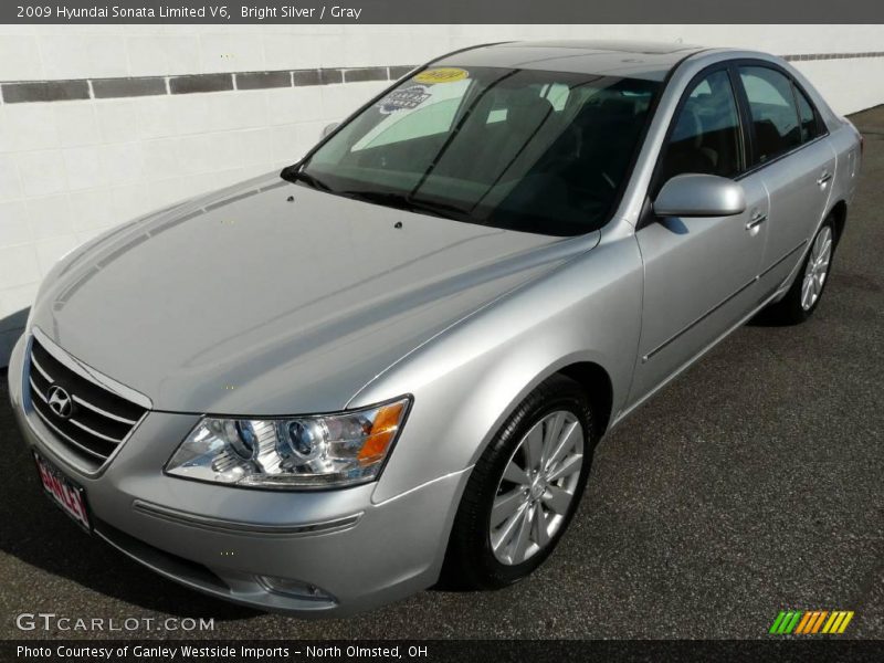 Bright Silver / Gray 2009 Hyundai Sonata Limited V6
