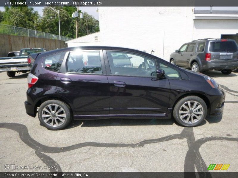 Midnight Plum Pearl / Sport Black 2013 Honda Fit Sport