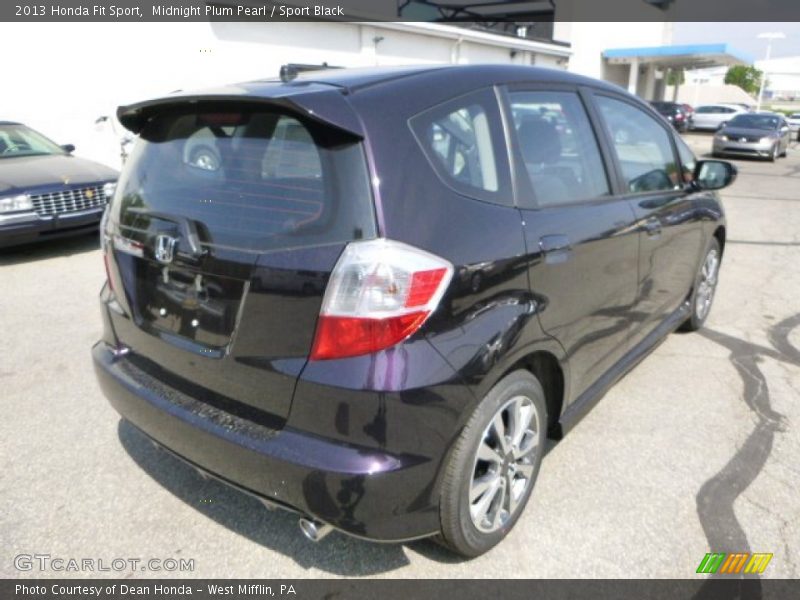 Midnight Plum Pearl / Sport Black 2013 Honda Fit Sport