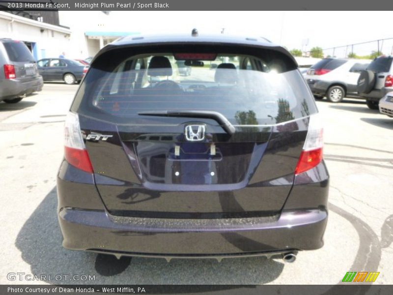 Midnight Plum Pearl / Sport Black 2013 Honda Fit Sport