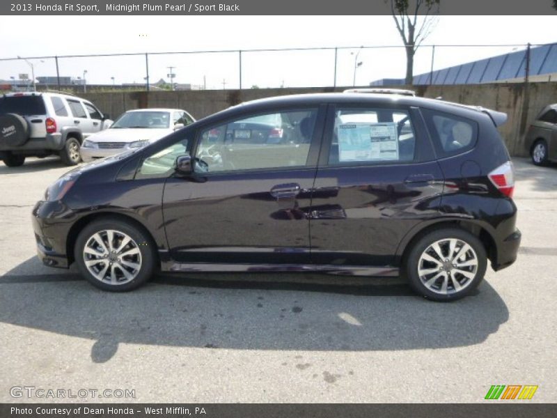 Midnight Plum Pearl / Sport Black 2013 Honda Fit Sport