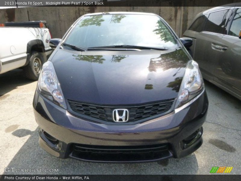 Midnight Plum Pearl / Sport Black 2013 Honda Fit Sport