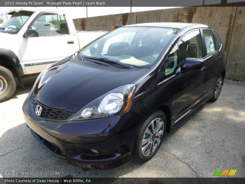 Midnight Plum Pearl / Sport Black 2013 Honda Fit Sport