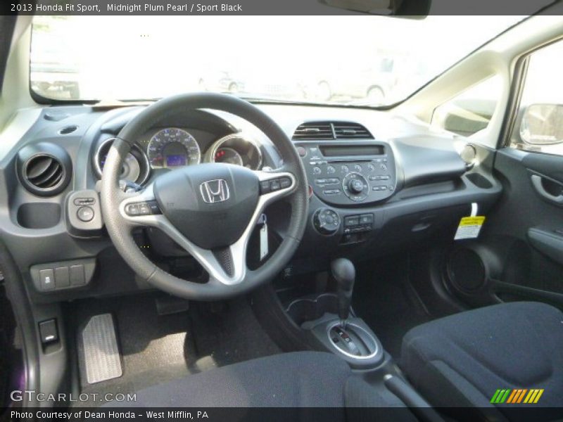 Midnight Plum Pearl / Sport Black 2013 Honda Fit Sport