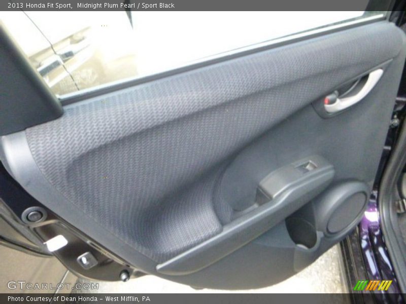 Midnight Plum Pearl / Sport Black 2013 Honda Fit Sport