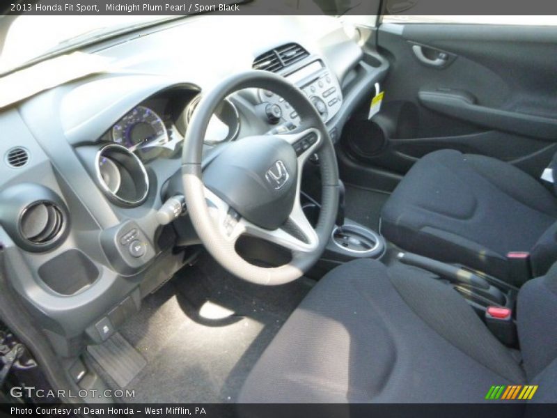 Midnight Plum Pearl / Sport Black 2013 Honda Fit Sport