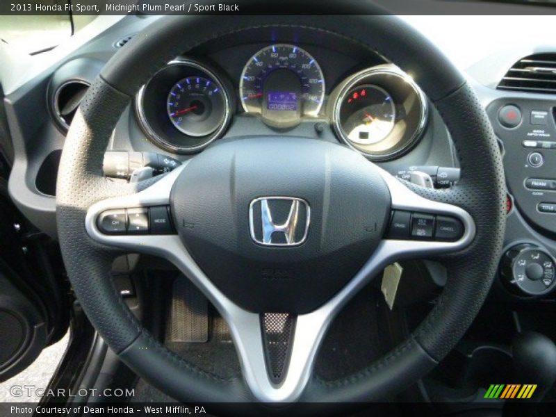 Midnight Plum Pearl / Sport Black 2013 Honda Fit Sport